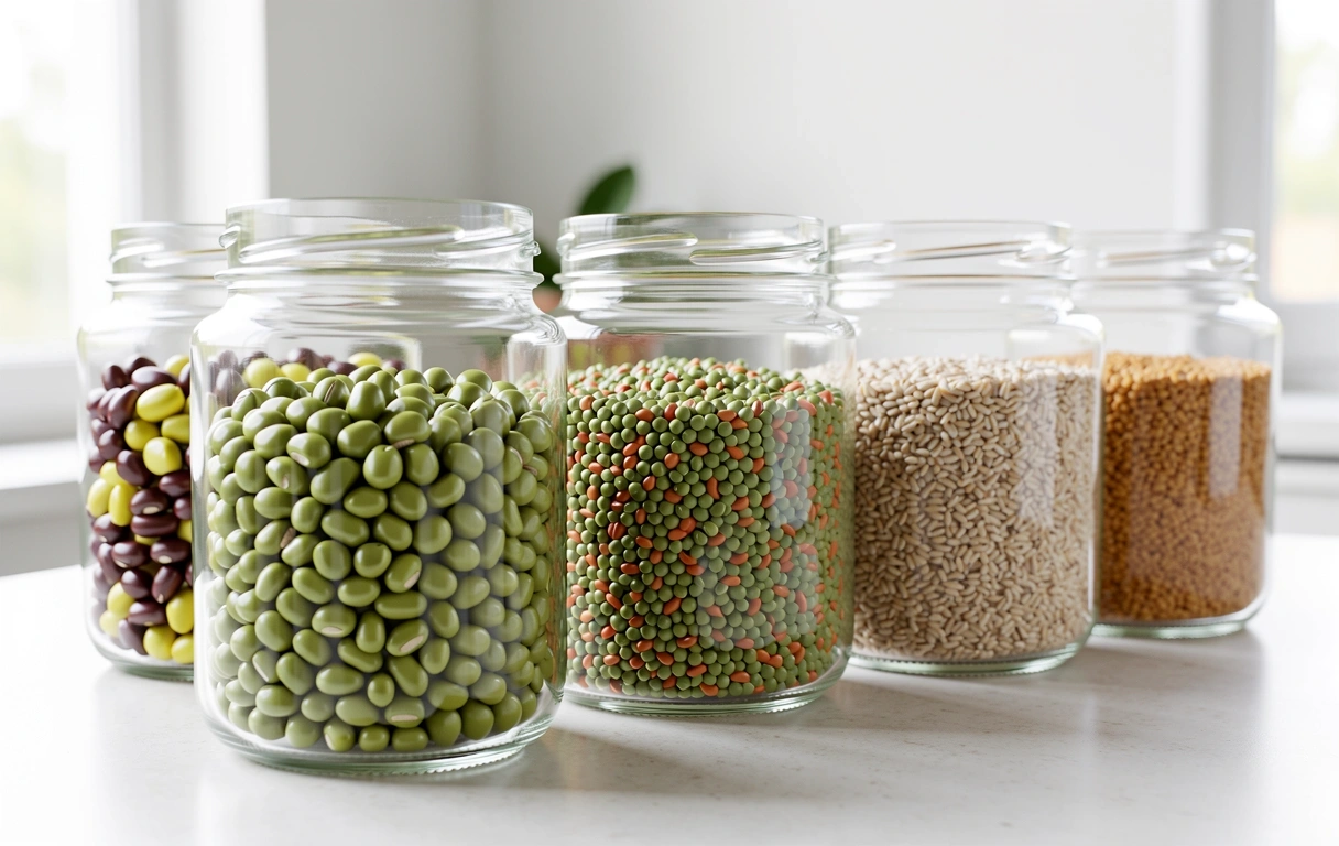 Zutaten für gesunde Ernährung